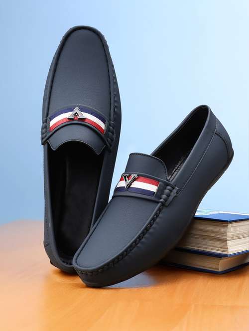 men blue slip on loafer - 22069189 - Standard Image - 0