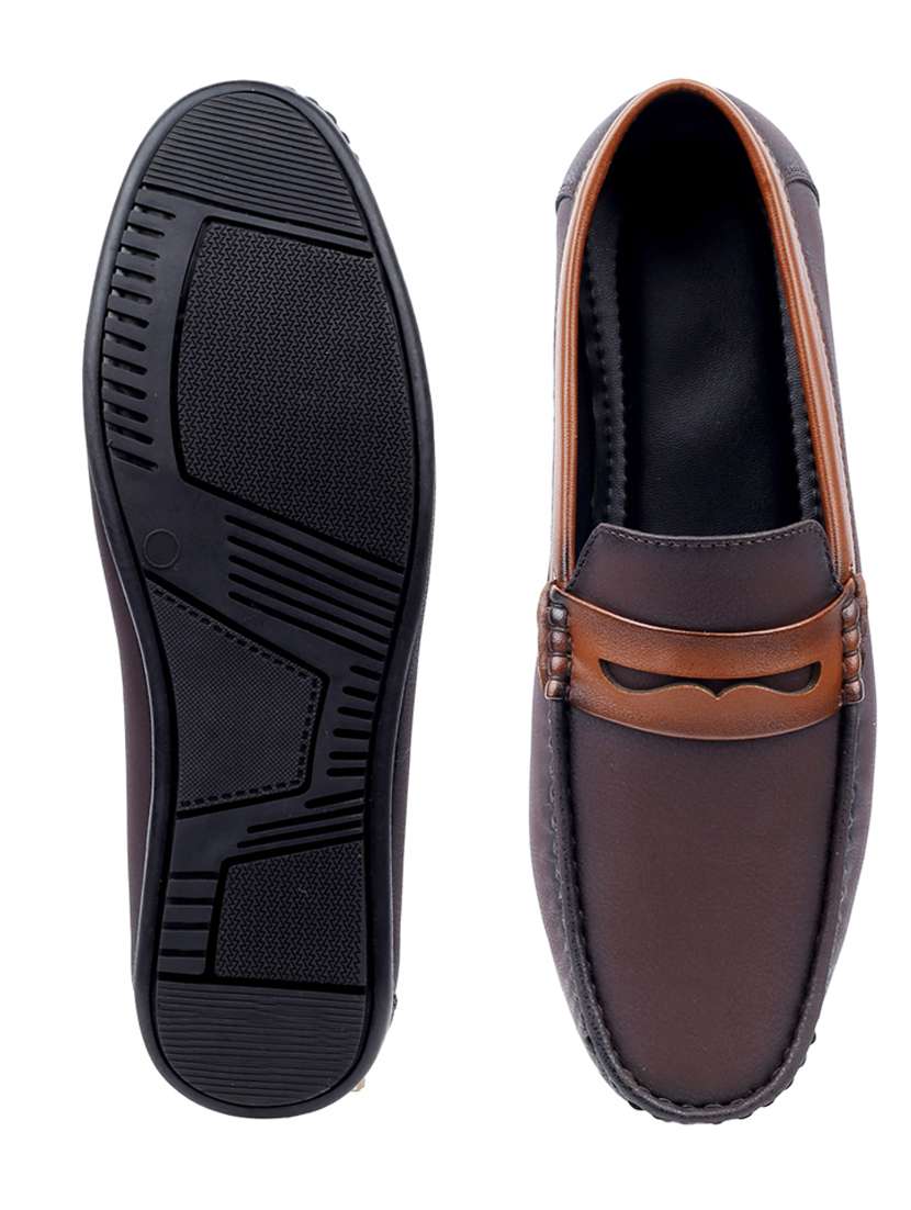 men brown slip on loafer - 22069194 - Standard Image - 5