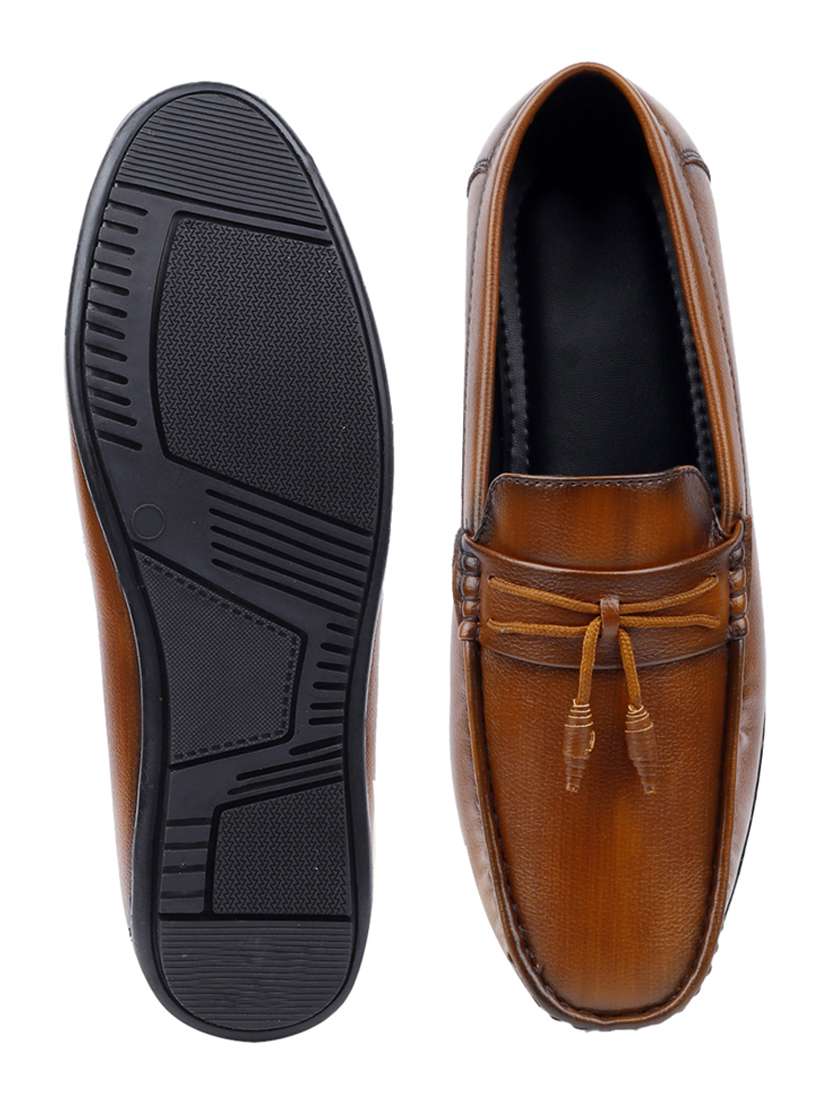 men tan slip on loafer - 22069195 -  Standard Image - 5