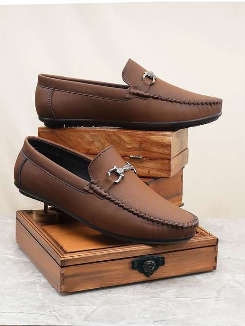 men tan slip on loafer - 22069197 - Standard Image - 0