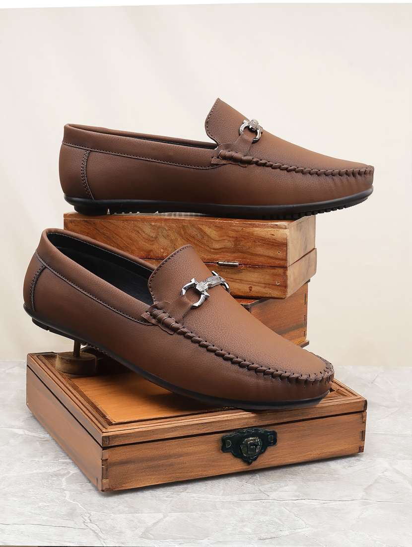 men tan slip on loafer - 22069197 - Zoom Image - 0