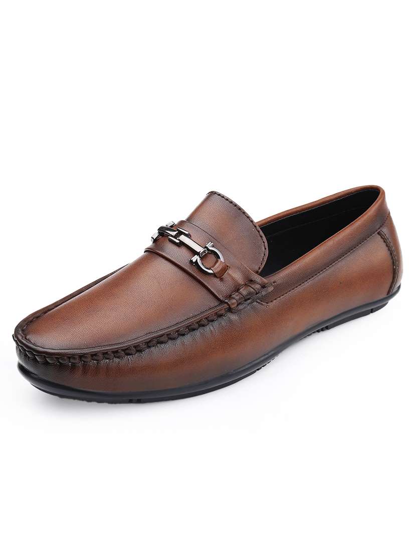 men tan slip on loafer - 22069198 - Standard Image - 3