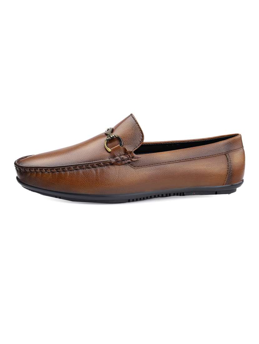 men tan slip on loafer - 22069199 - Standard Image - 3
