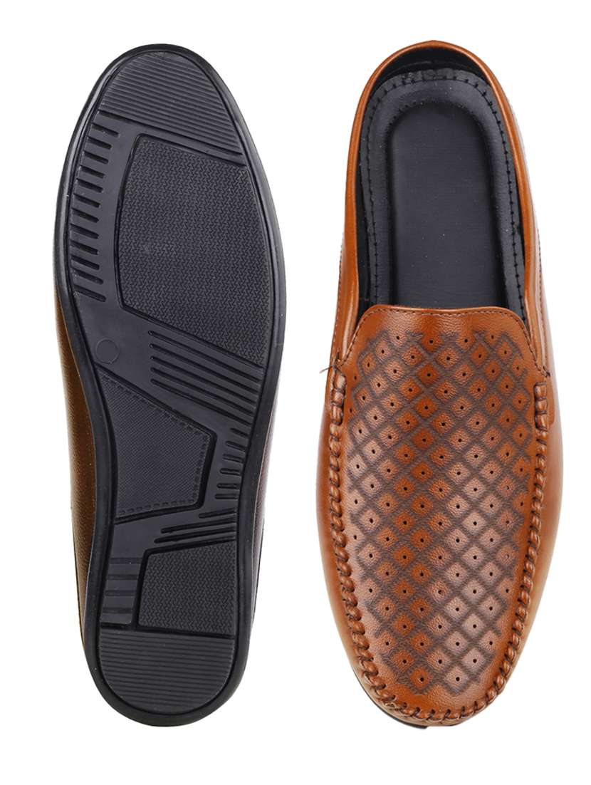 men tan slip on loafer - 22069200 - Standard Image - 5
