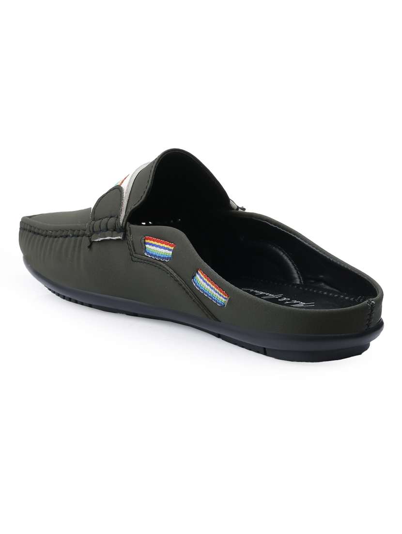 men olive slip on loafer - 22069202 -  Standard Image - 3