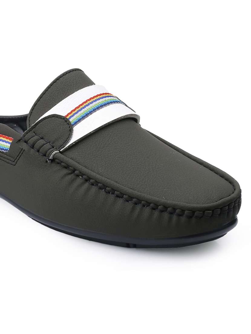 men olive slip on loafer - 22069202 -  Standard Image - 5