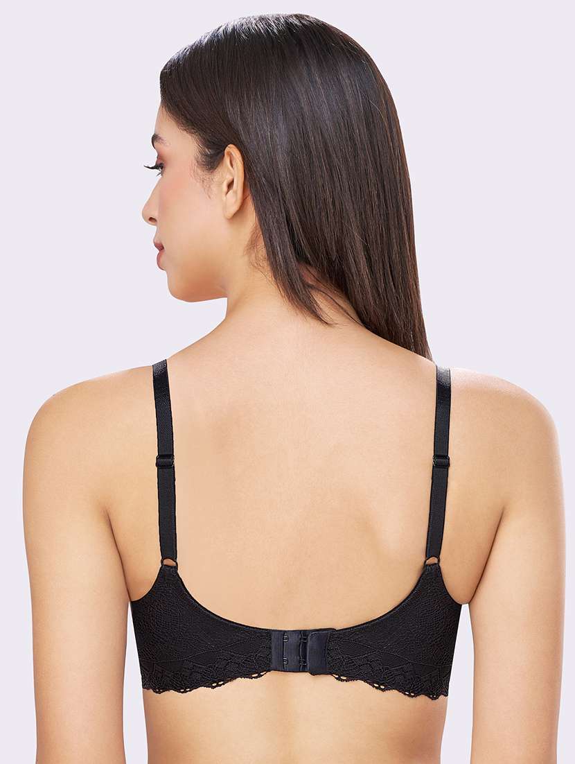 women pack of 2 solid lightly padded t-shirt bra - 22069227 -  Standard Image - 3