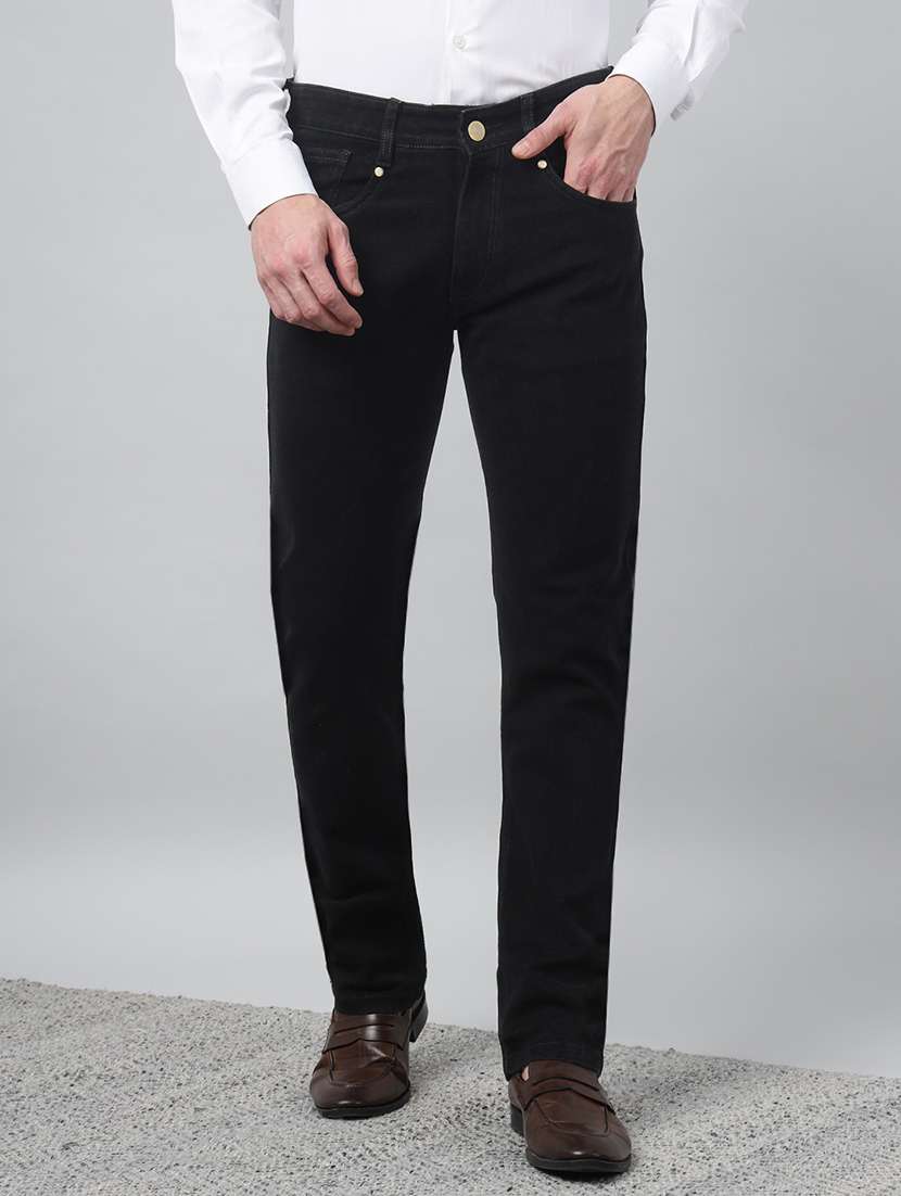 men solid mid rise slim fit jean - 22069237 -  Zoom Image - 0