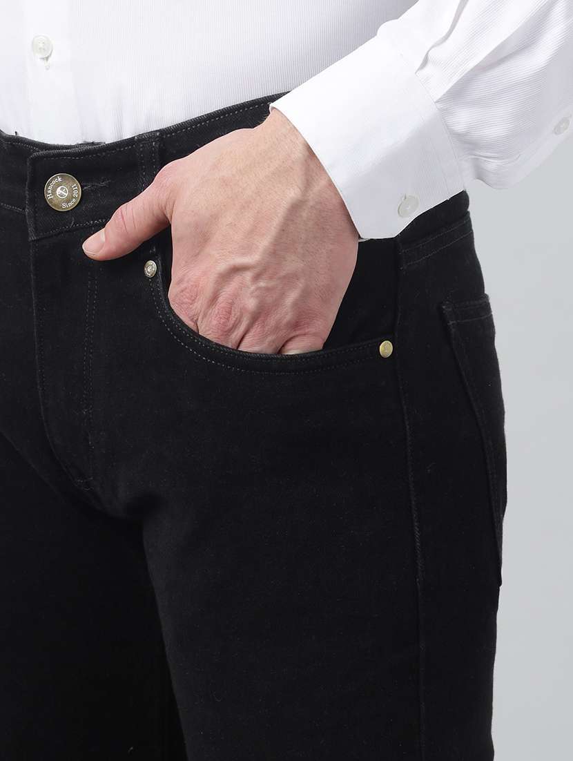 men solid mid rise slim fit jean - 22069237 -  Standard Image - 5