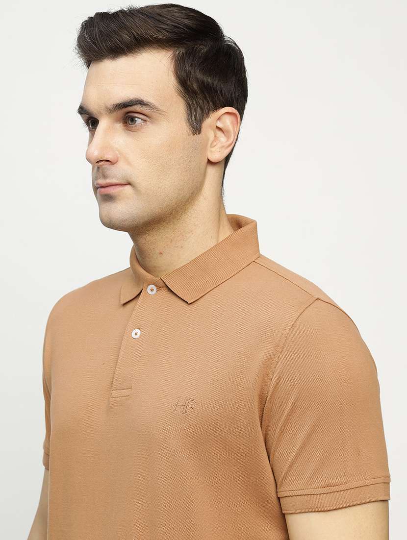 men solid short sleeve regular fit polo t-shirt - 22069254 -  Standard Image - 3