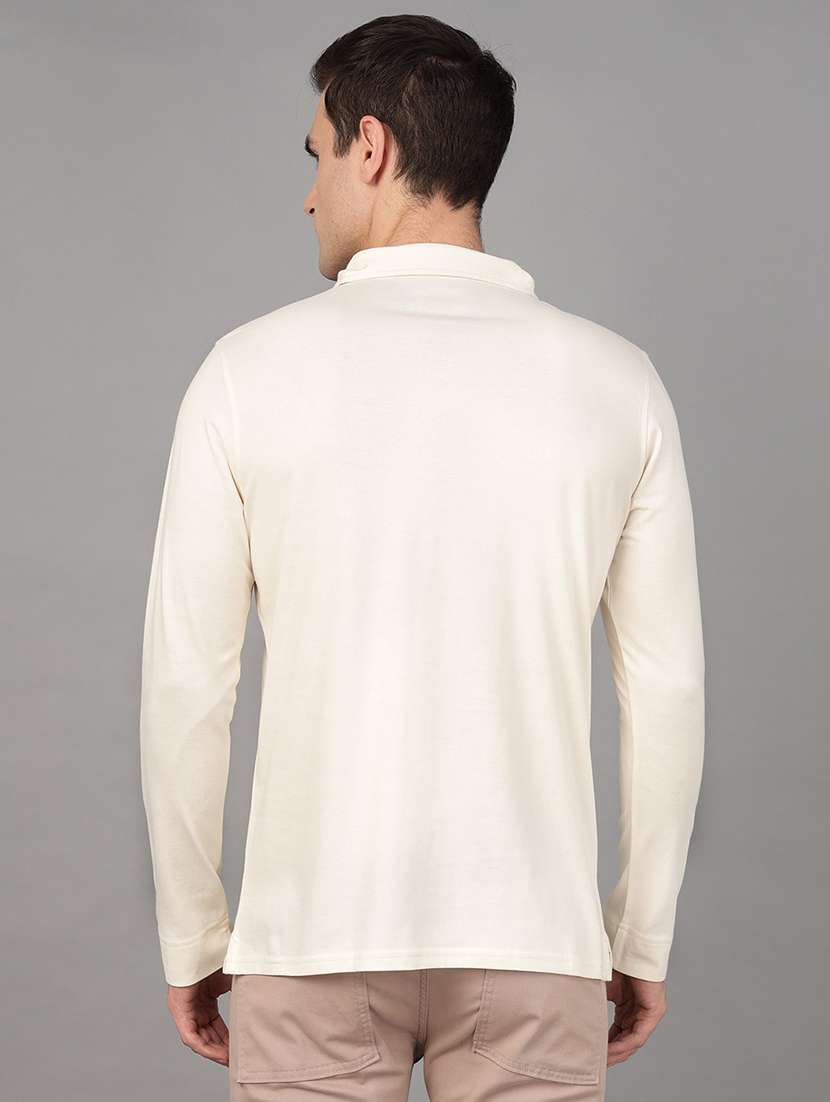 men solid long sleeve regular fit polo t-shirt - 22069264 -  Standard Image - 3