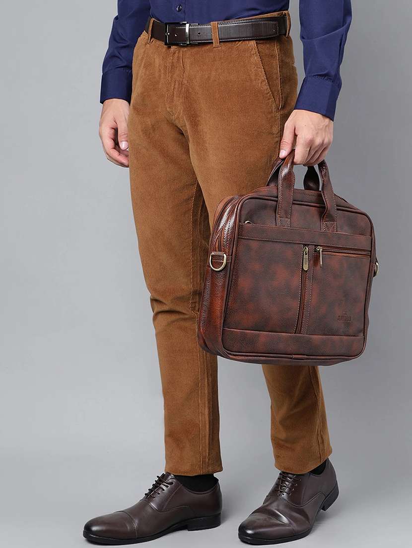 men solid mid rise flat front trouser - 22069286 -  Zoom Image - 0