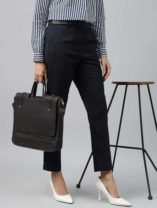 blue viscose trousers - 22069320 - Standard Image - 0