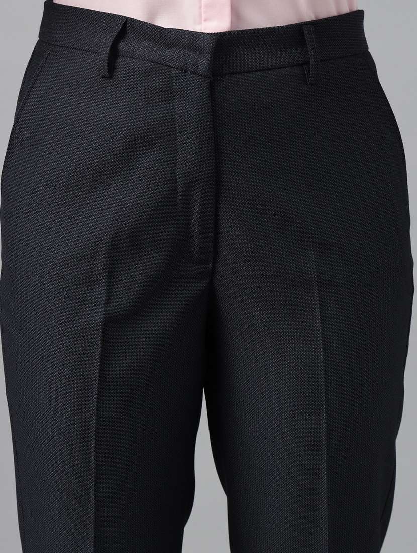 black viscose trousers - 22069325 -  Standard Image - 3