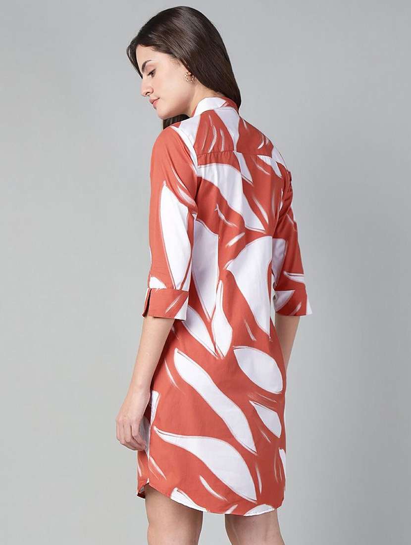 women printed collared shirt dress - 22069363 -  Standard Image - 3