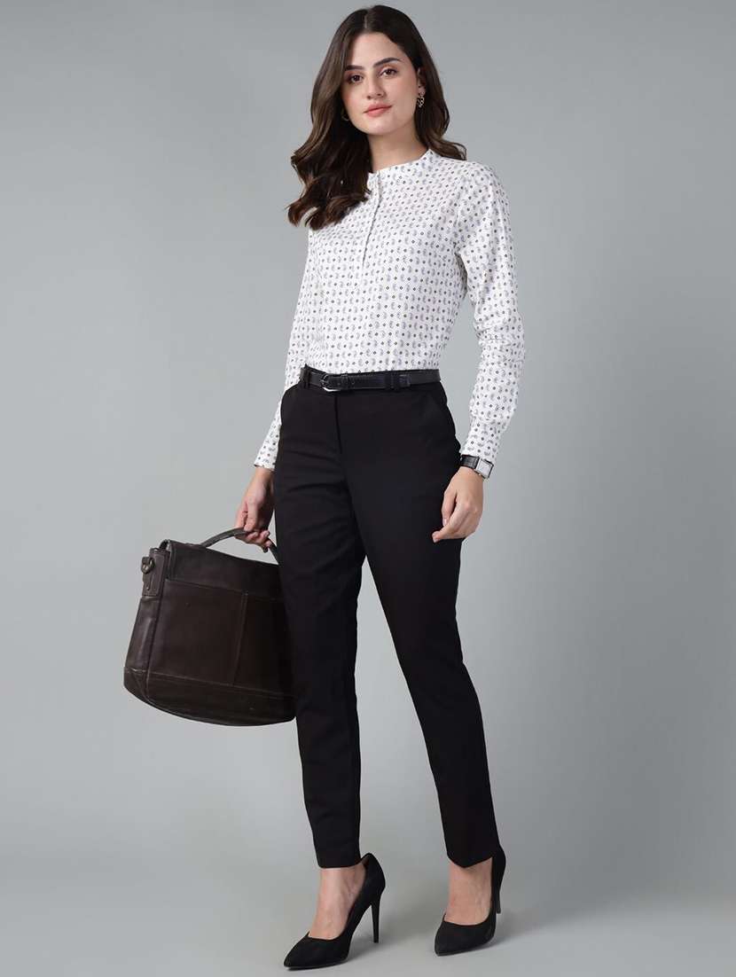 women printed long sleeve regular fit top - 22069449 - Standard Image - 3
