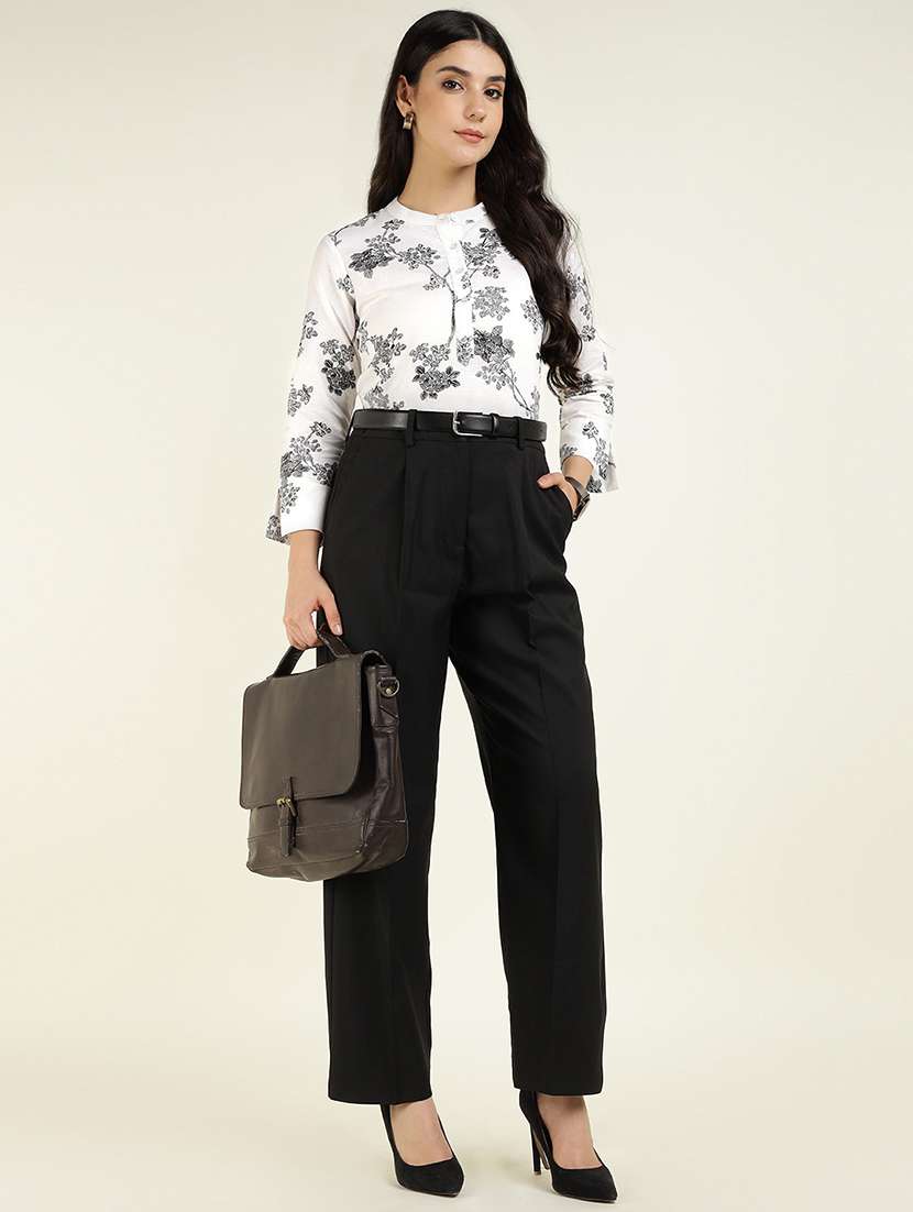 women printed long sleeve regular fit top - 22069455 -  Standard Image - 3