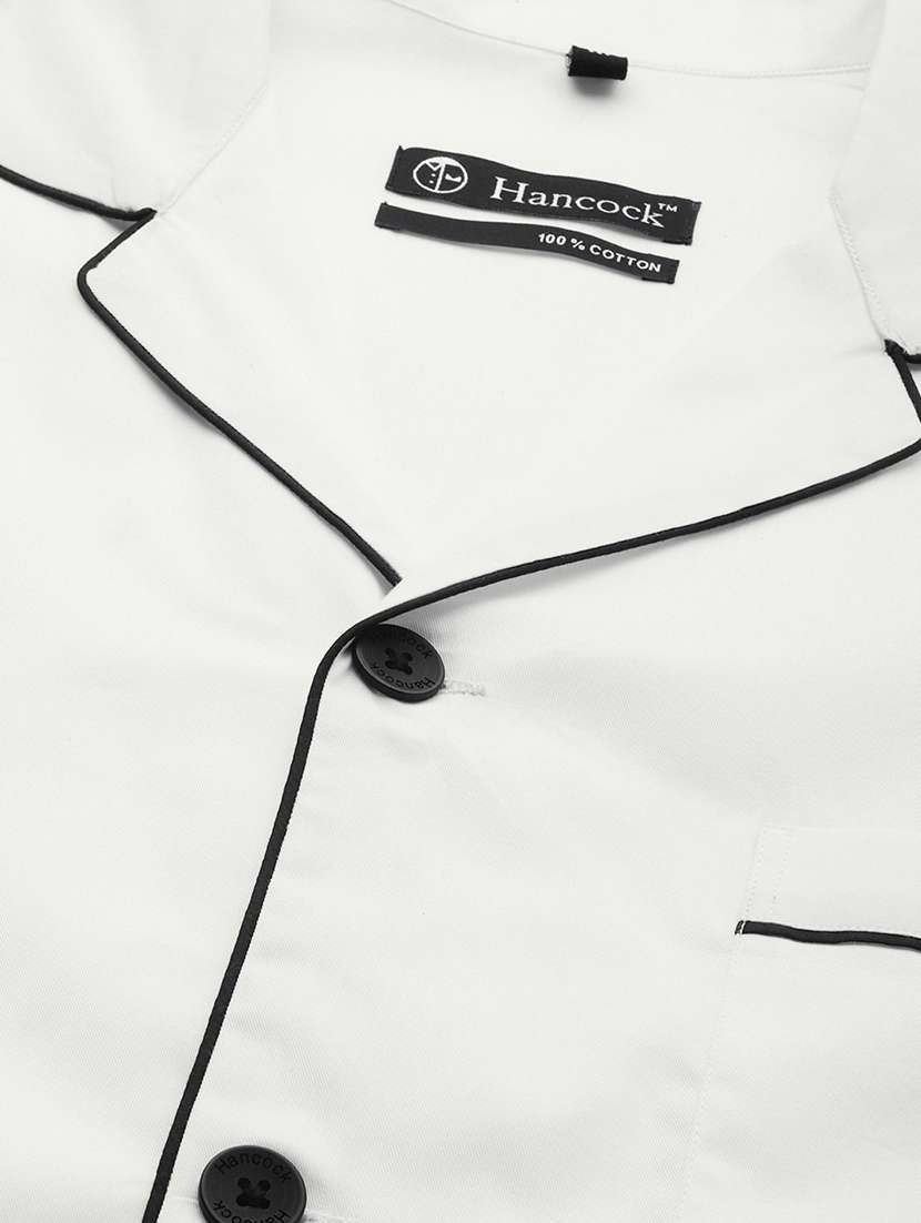 men white solid long sleeve sleepwear set - 22069538 -  Standard Image - 5