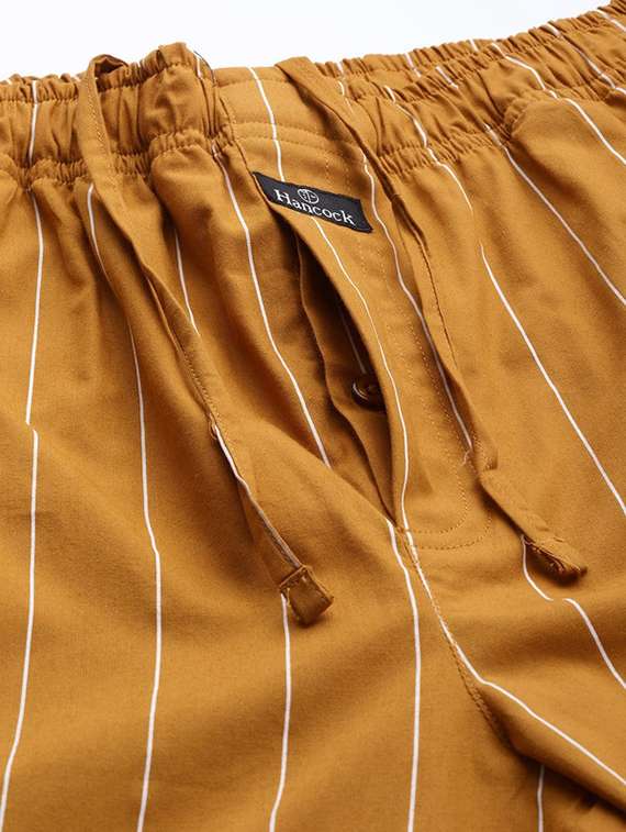 men striped long sleeve sleepwear set - 22069545 - Standard Image - 5