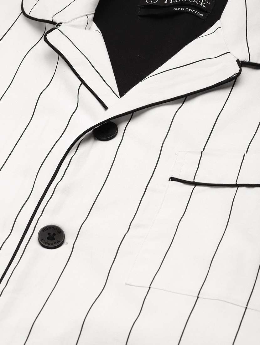 men striped long sleeve sleepwear set - 22069549 - Standard Image - 3