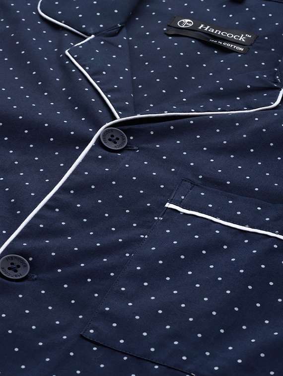 men polka doted long sleeve sleepwear set - 22069551 - Standard Image - 3