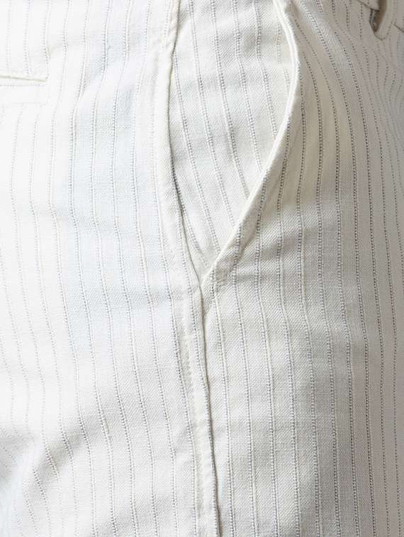 men striped mid rise regular fit shorts - 22069686 -  Standard Image - 3