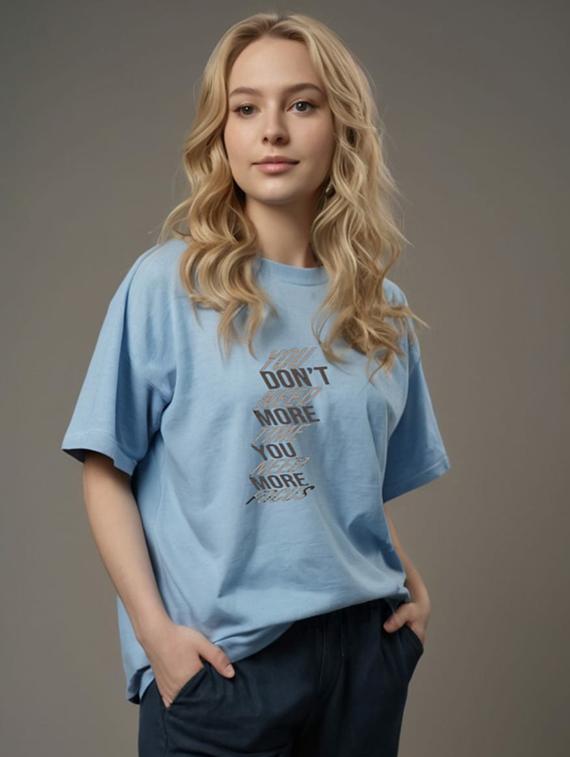 women printed short sleeve oversized t-shirt
