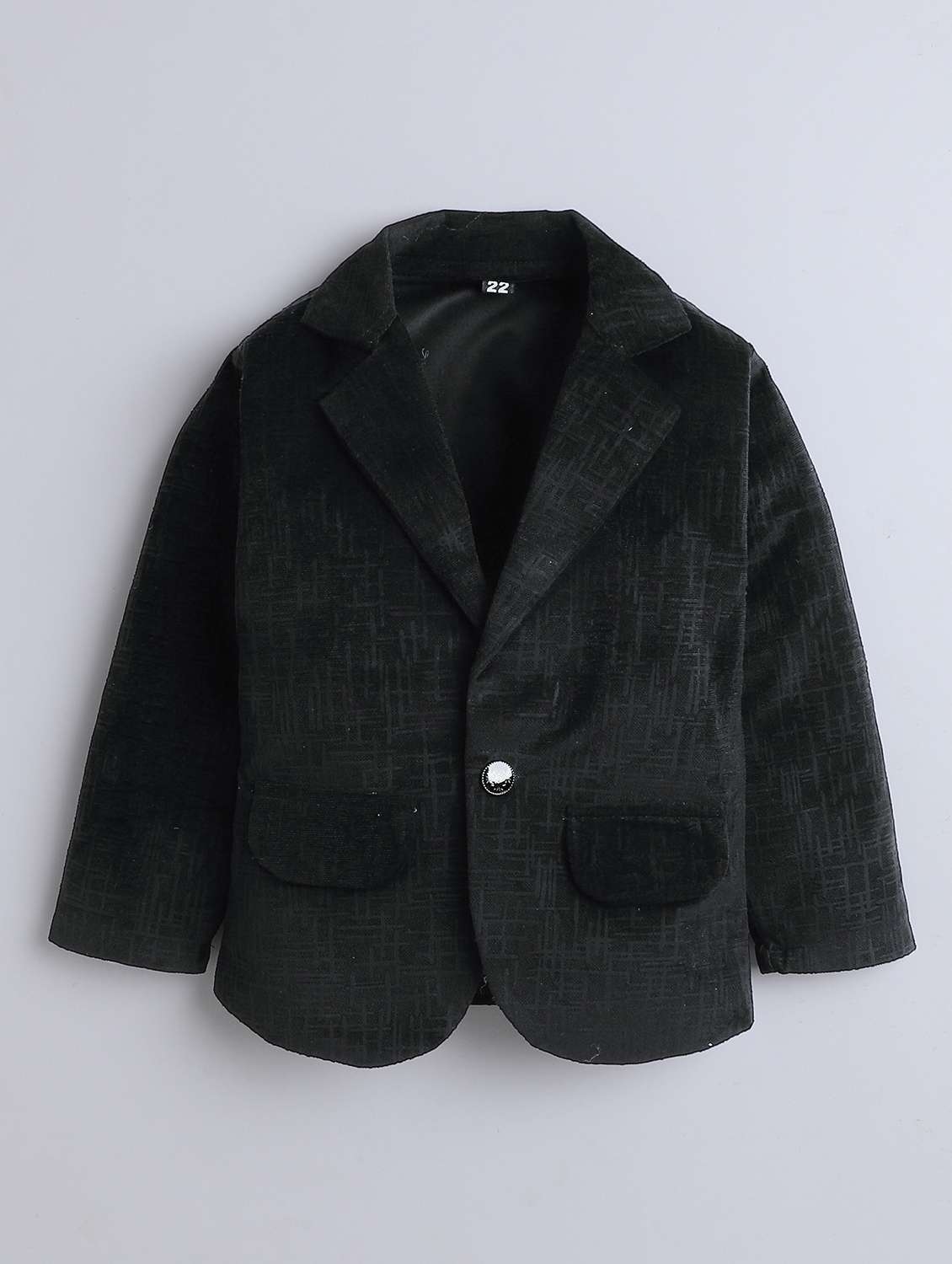 boys solid blazer and trouser with t-shirt set - 22070240 -  Standard Image - 3