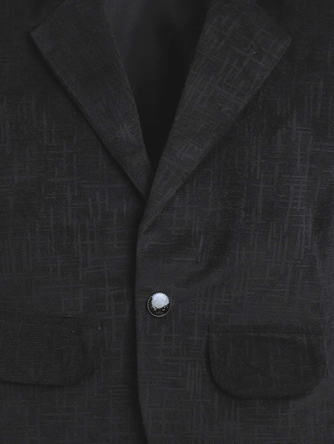 boys solid blazer and trouser with t-shirt set - 22070240 -  Standard Image - 5