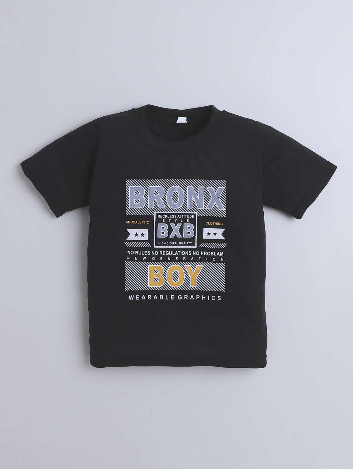 boys printed shirt and trouser with t-shirt set - 22070246 -  Standard Image - 3