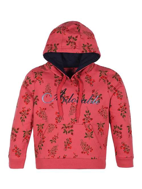 boys printed long sleeve hooded sweatshirt - 22070383 -  Standard Image - 0