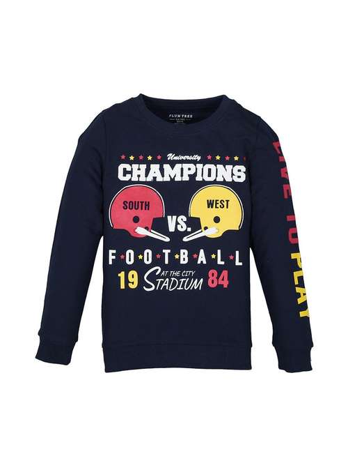 boys printed long sleeve sweatshirt - 22070419 - Standard Image - 0