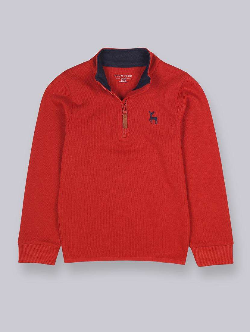 boys solid long sleeve sweatshirt - 22070453 - Zoom Image - 0