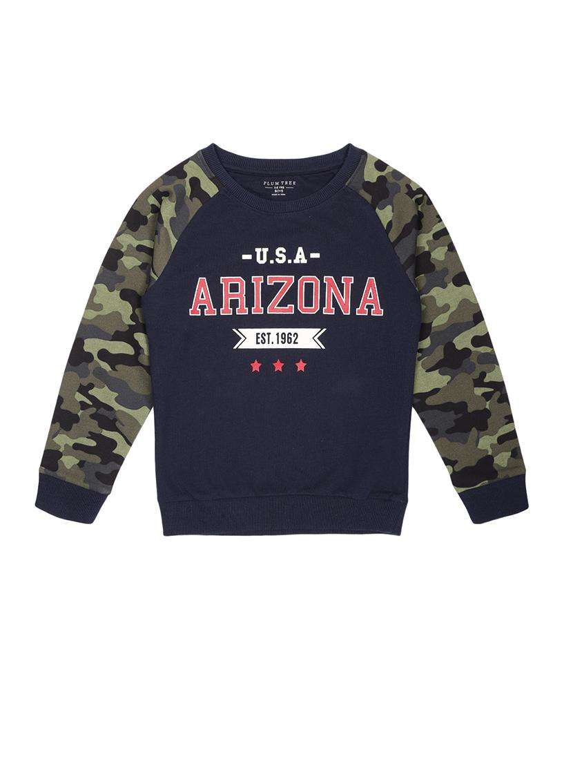 boys printed long sleeve sweatshirt