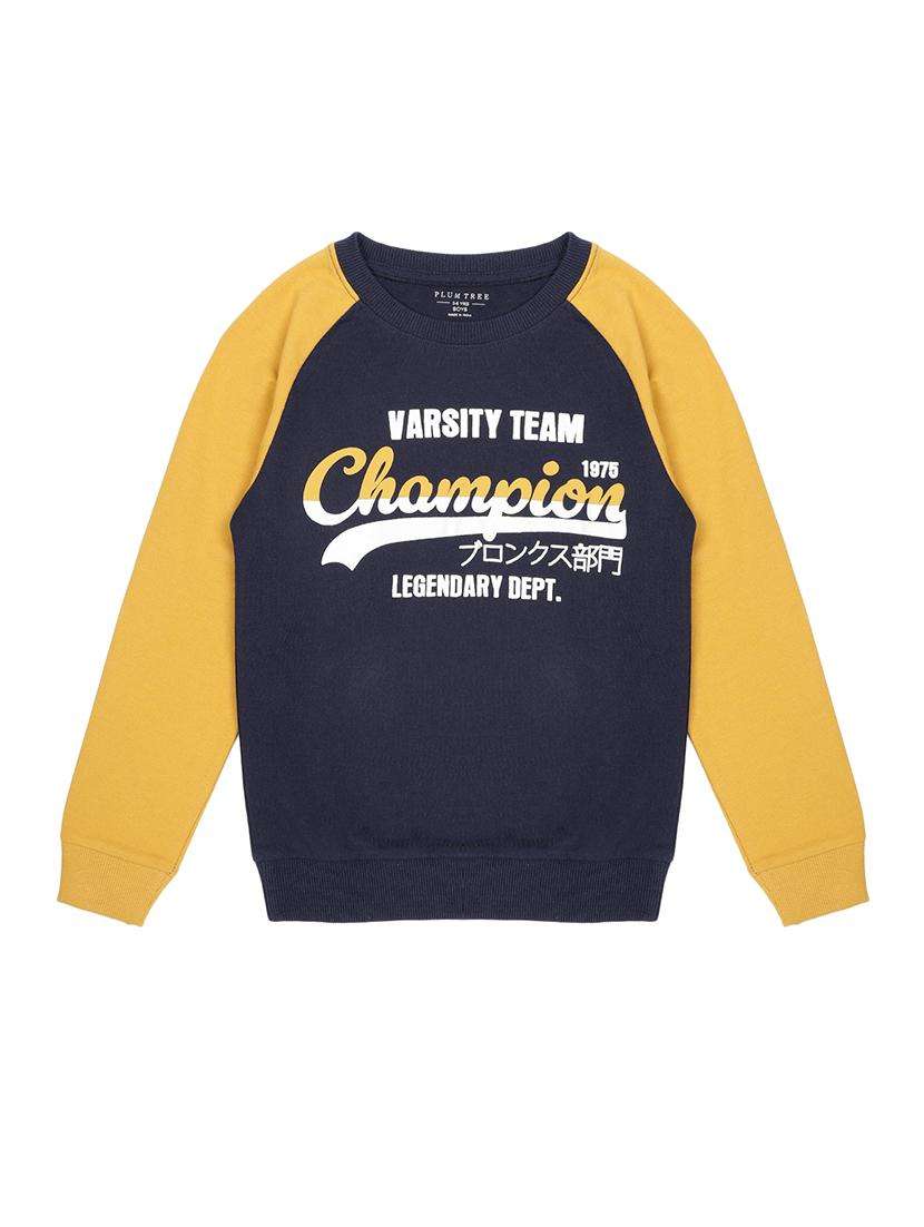 boys color blocked long sleeve sweatshirt