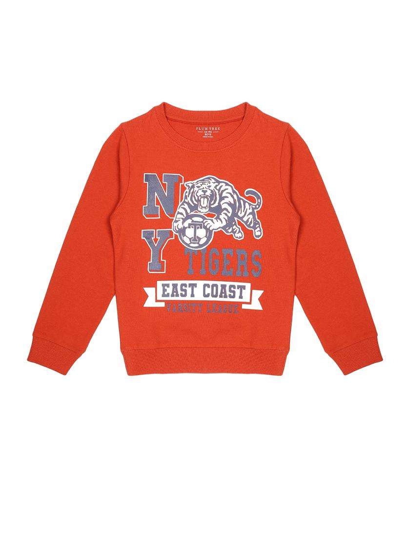 boys printed long sleeve sweatshirt