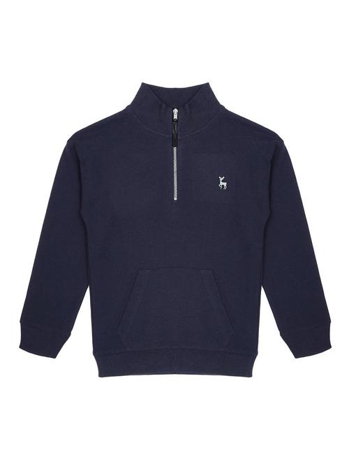 boys solid stand collar long sleeve sweatshirt - 22070466 - Standard Image - 0