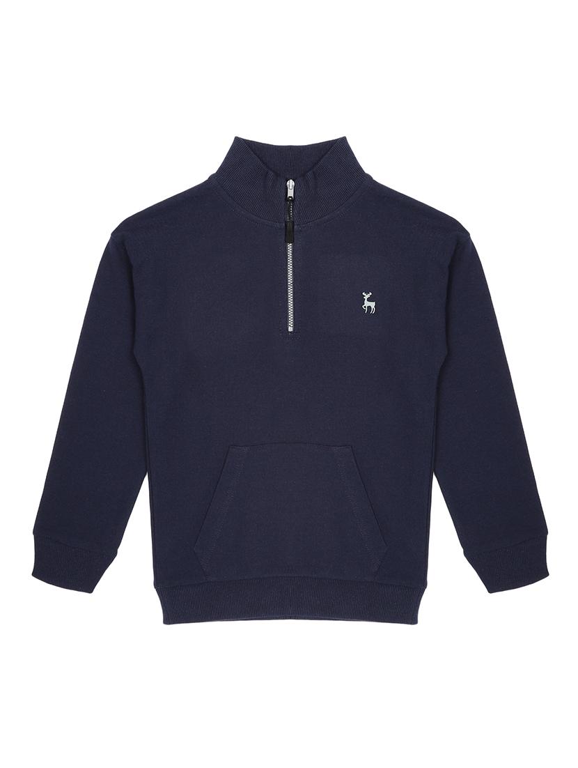 boys solid stand collar long sleeve sweatshirt - 22070466 - Zoom Image - 0