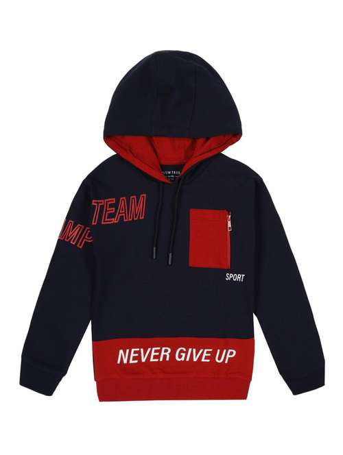 boys printed long sleeve hooded sweatshirt - 22070468 -  Standard Image - 0