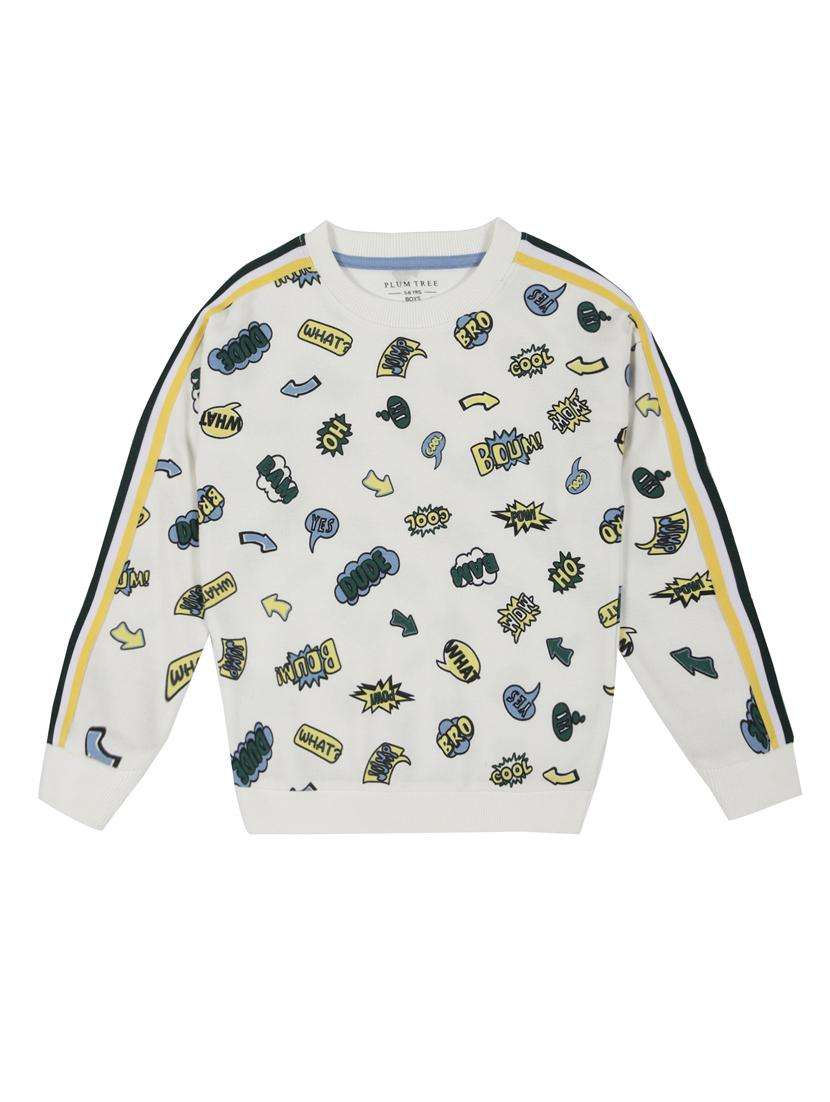 boys printed long sleeve sweatshirt - 22070469 - Zoom Image - 0