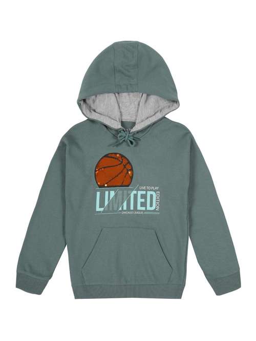 boys printed long sleeve hooded sweatshirt - 22070472 -  Standard Image - 0