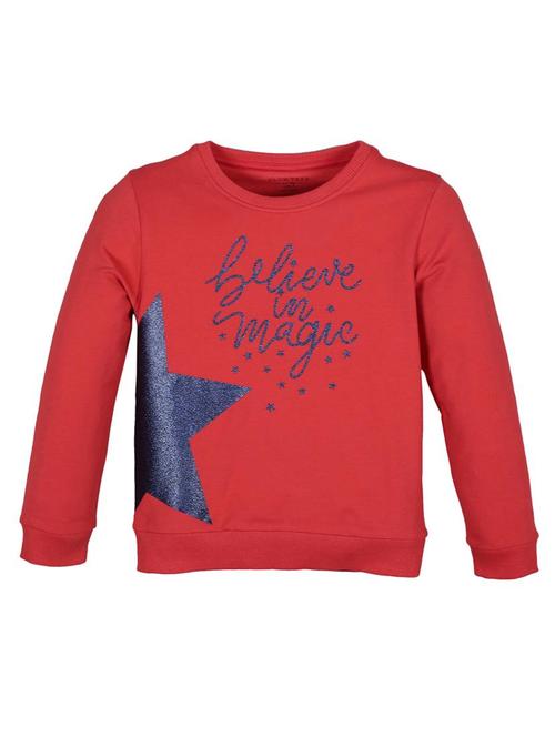 girls printed long sleeve hooded sweatshirt - 22070485 - Standard Image - 0