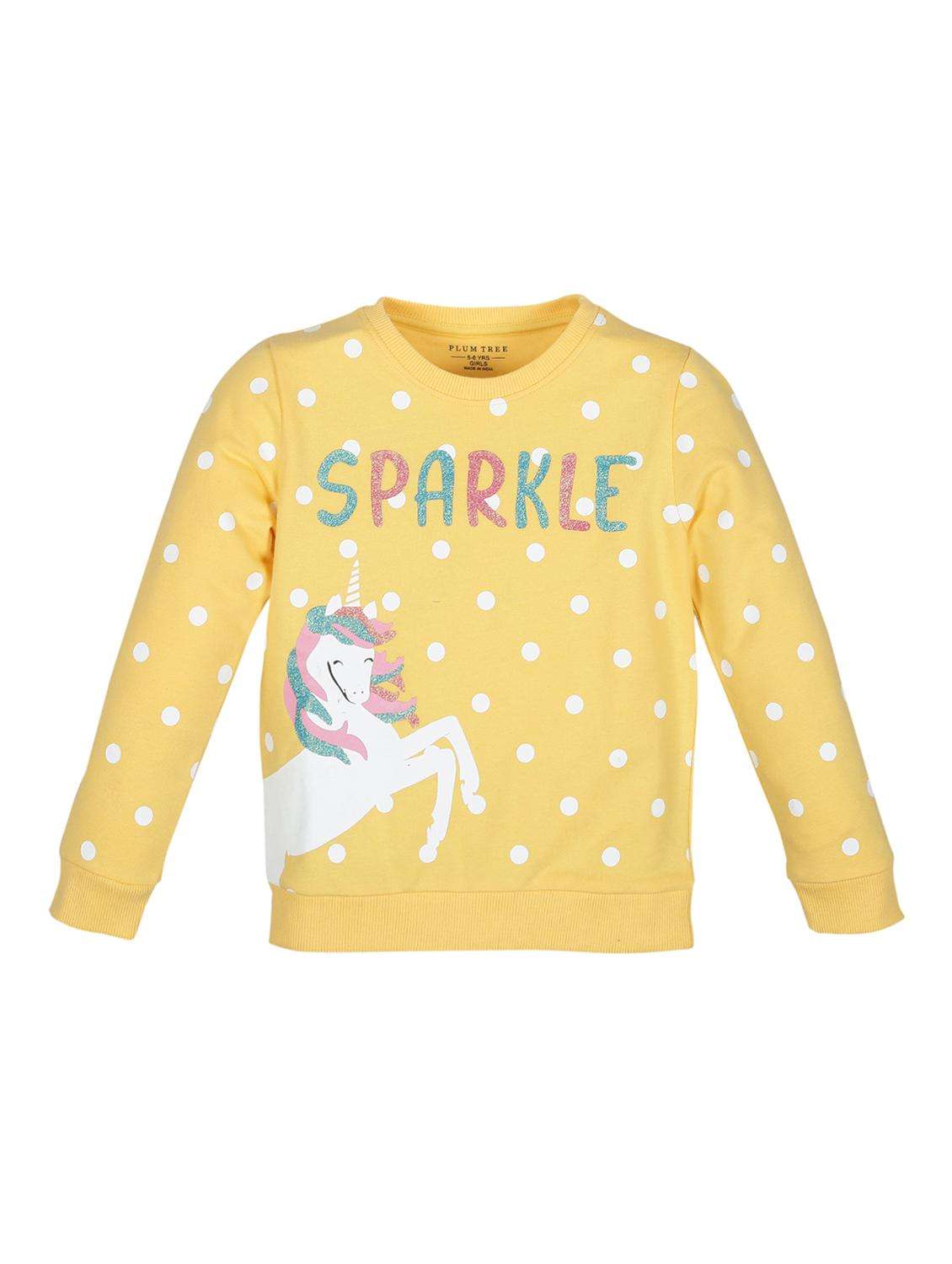 girls printed long sleeve sweatshirt - 22070490 -  Zoom Image - 0