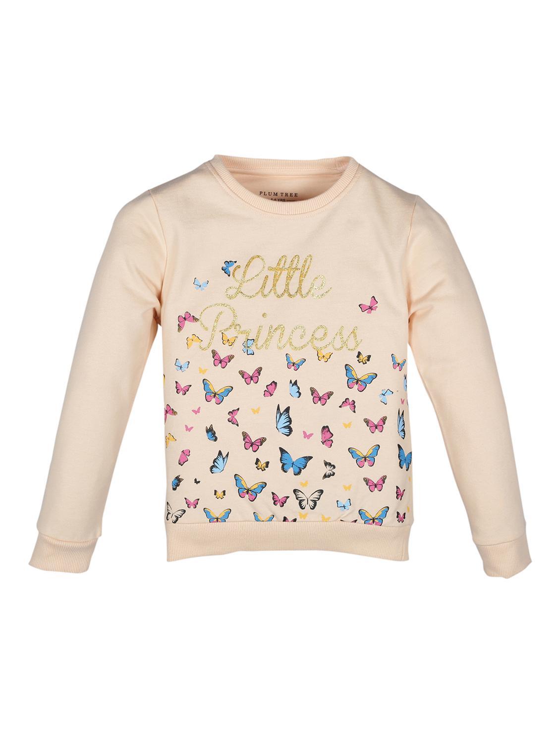 girls printed long sleeve sweatshirt - 22070493 - Zoom Image - 0