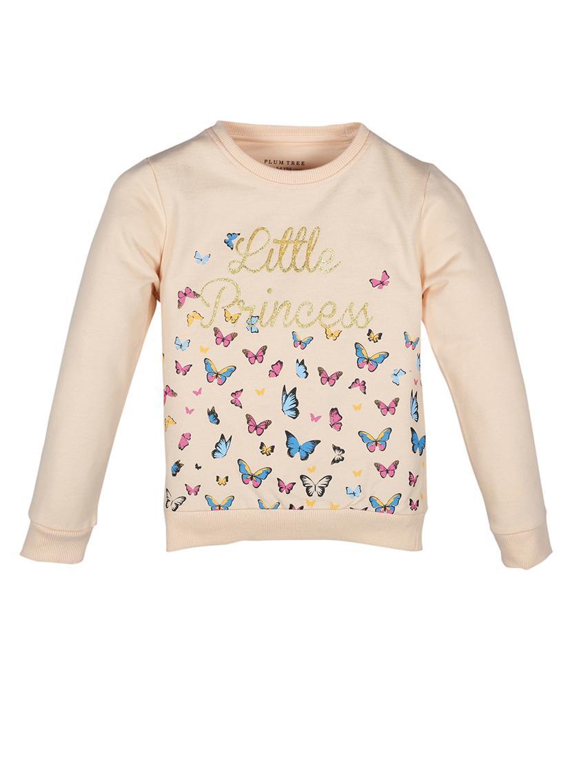girls printed long sleeve sweatshirt - 22070494 - Zoom Image - 0