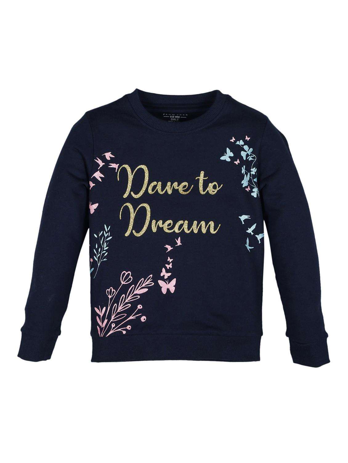 girls printed long sleeve sweatshirt - 22070495 - Zoom Image - 0