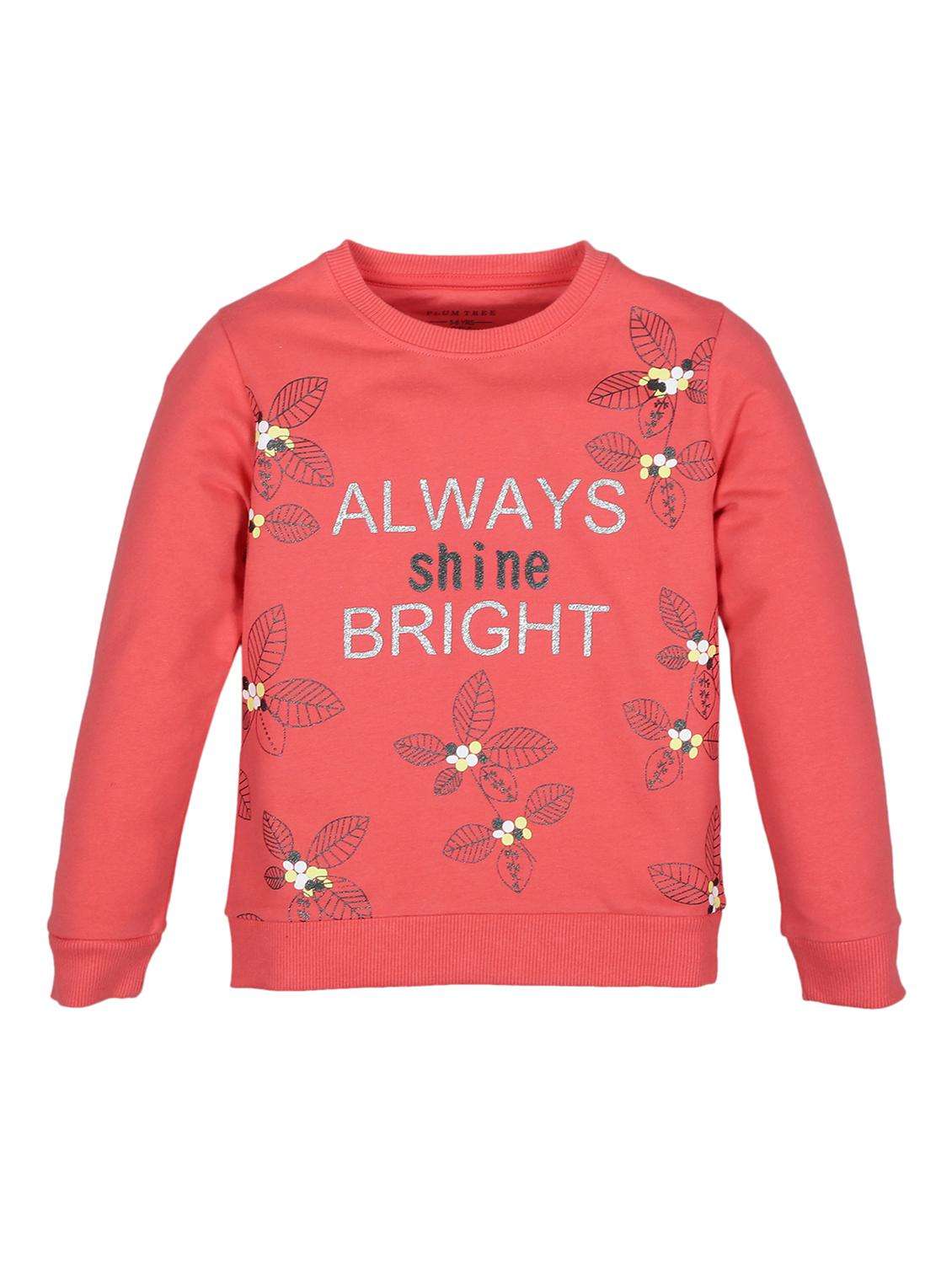 girls printed long sleeve sweatshirt - 22070497 -  Zoom Image - 0