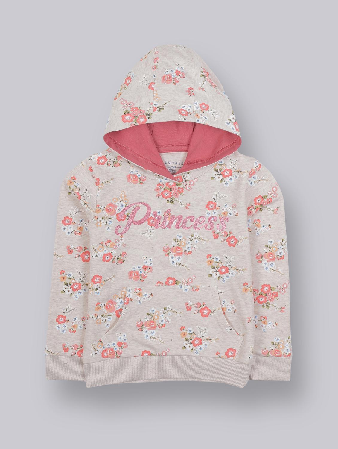 girls printed long sleeve sweatshirt - 22070505 - Zoom Image - 0