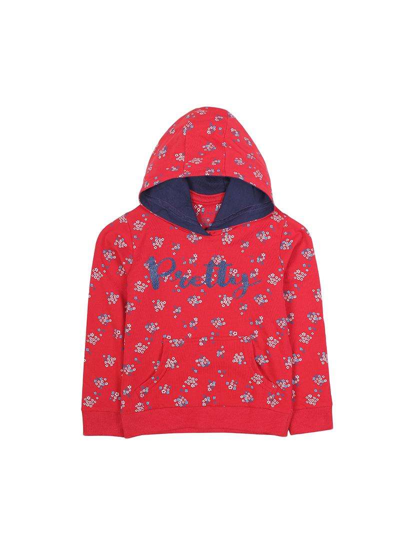 girls printed long sleeve sweatshirt - 22070507 - Zoom Image - 0