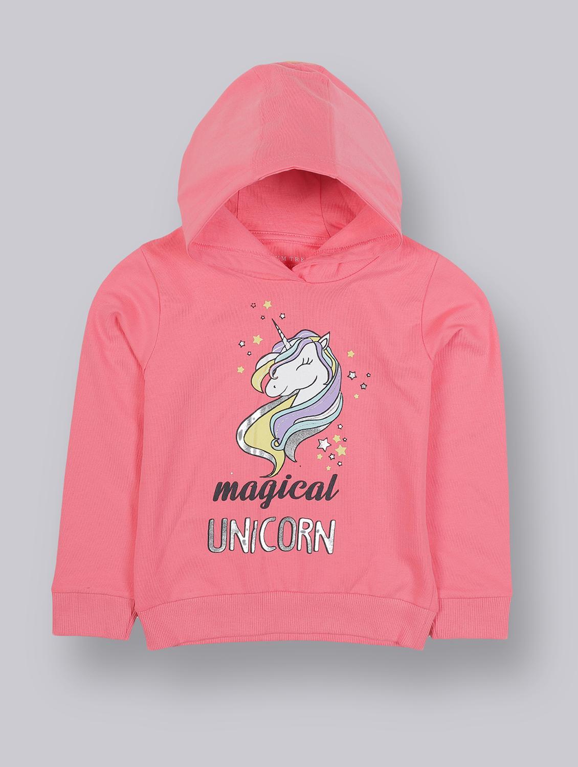 girls printed long sleeve sweatshirt